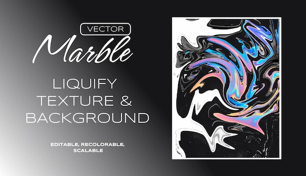 Vector liquid marble background