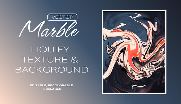 Vector liquid marble background