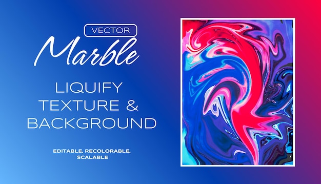 Vector liquid marble background