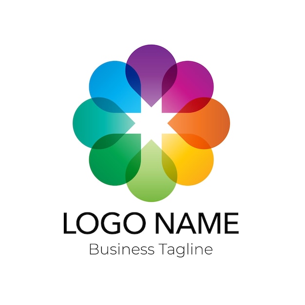 Vector logo colorful company design template collection