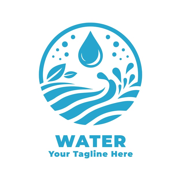 Logo Simple Water Design Illustration