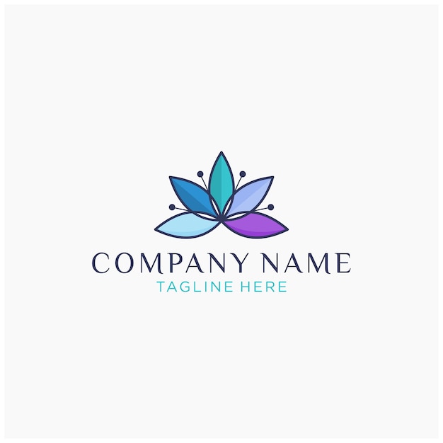 Lotus flower logo design