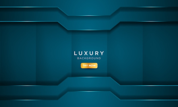 Luxury blue background with solid metal style.