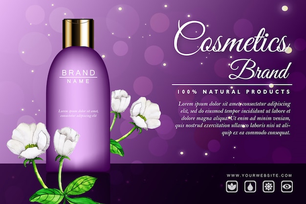 Luxury Cosmetic Advertisement Banner