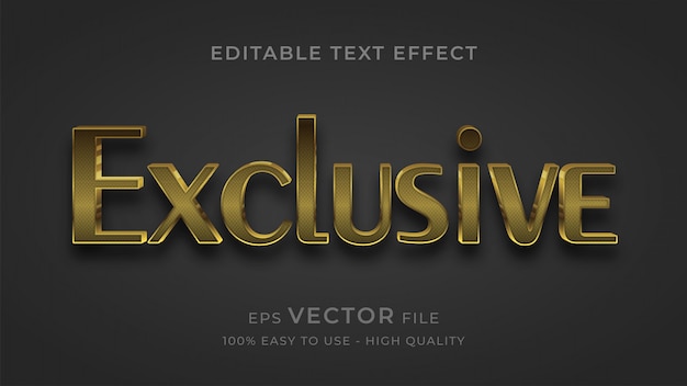 Luxury editable text effect