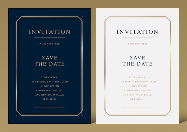 Vector luxury vector invitation card