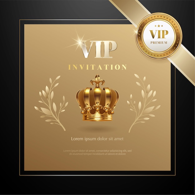 Luxury vip invitations and coupon backgrounds