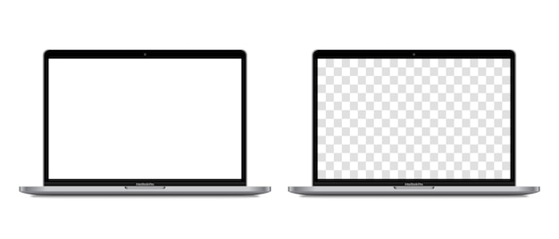 MAGELANG, INDONESIA - JULY 5, 2021: Apple MacBook Pro screen mockup. Laptop device. Vector illustration