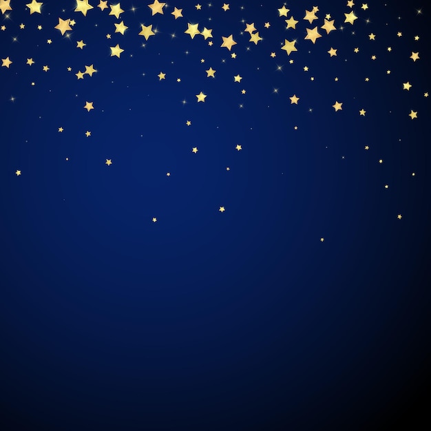 Vector magic stars vector overlay gold stars scattered