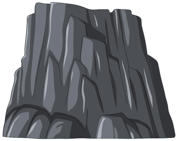 Majestic Gray Cliff Illustration