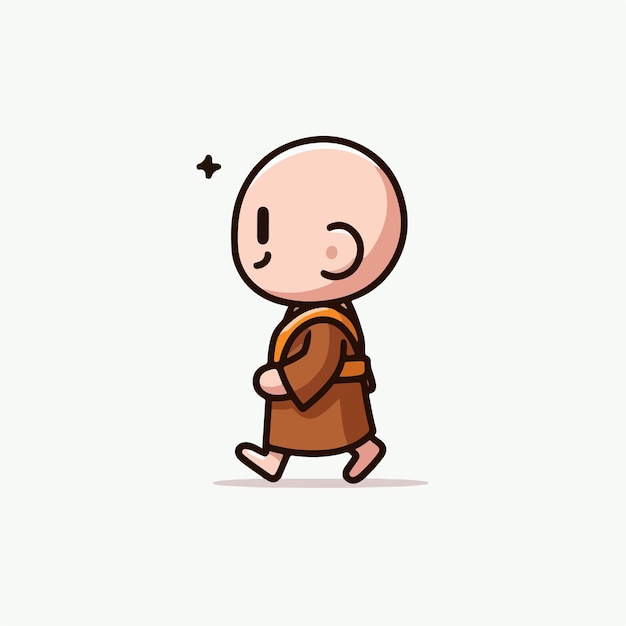 Vector male monk vector image