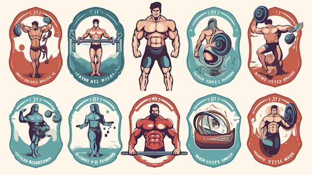 Vector the many illustrations of the bodybuilder are made by the creator of the movie