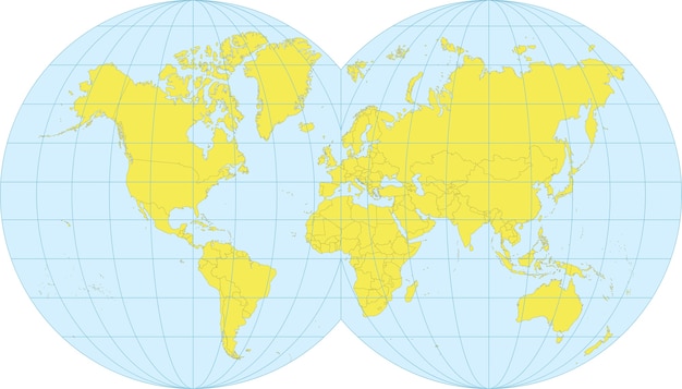 Vector map of the world