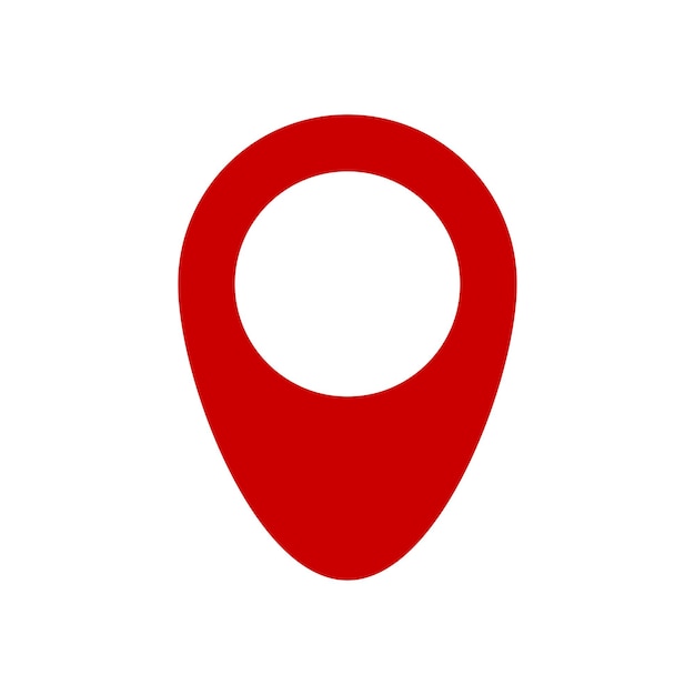 Maps Marker red icon Pin symbol Location icon vector illustration