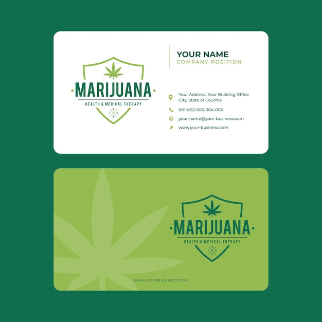 marijuana business card