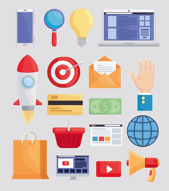 Marketing icon bundle