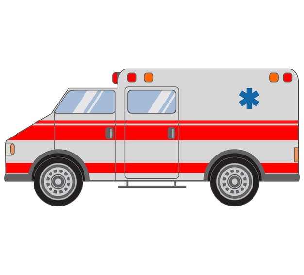 Medical ambulance van car