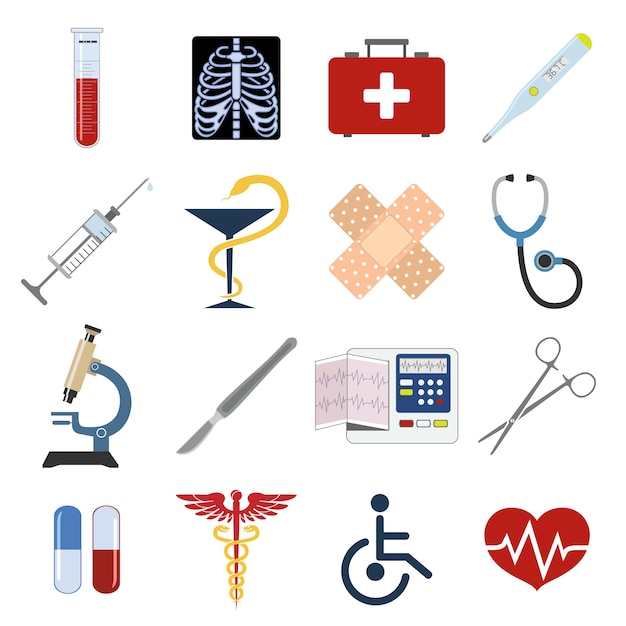 Medical icons set