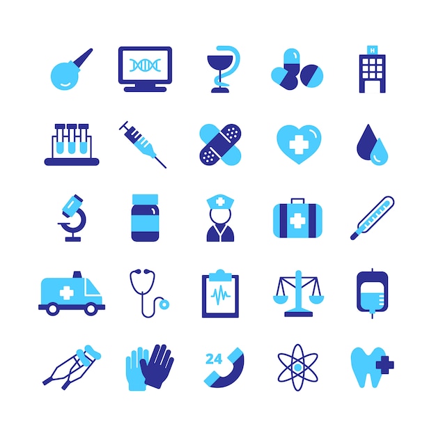  Medicine Icons Set 