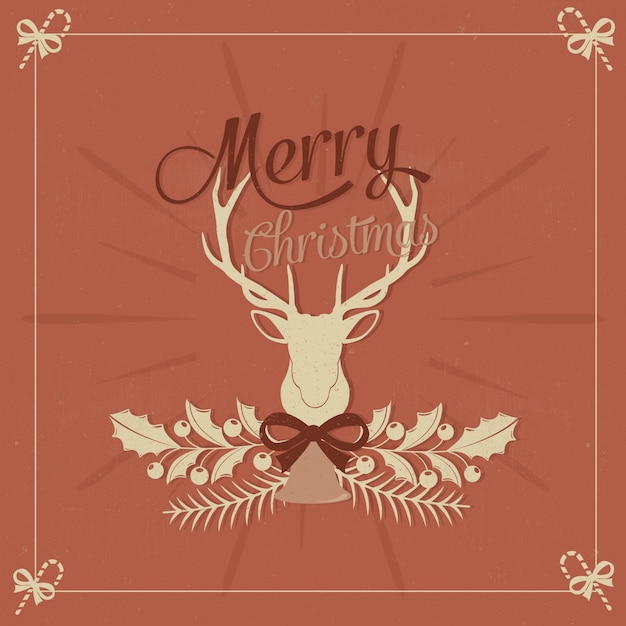 Merry Christmas greeting card