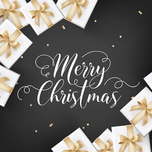 Merry Christmas Handwriting Script Lettering