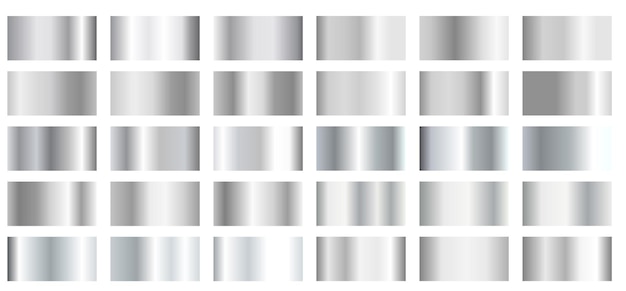 Metallic silver gradients