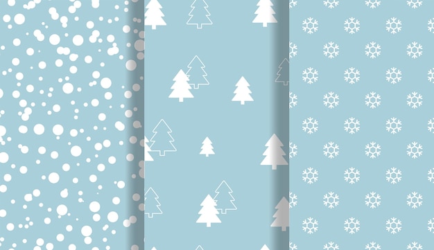 Minimalist seamless Pattern holidays prints collection