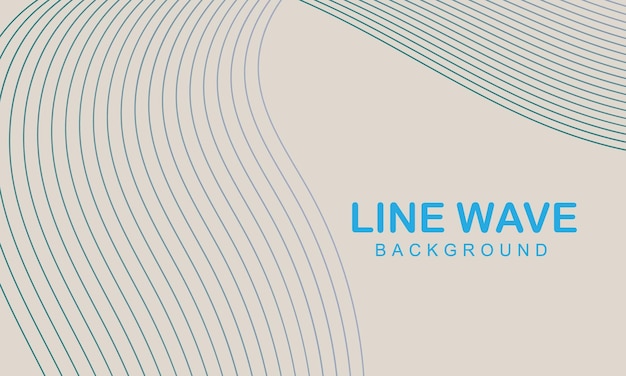 Vector minimalist simple background with wavy lines