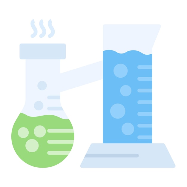 Mixing Chemical Vector Illustration