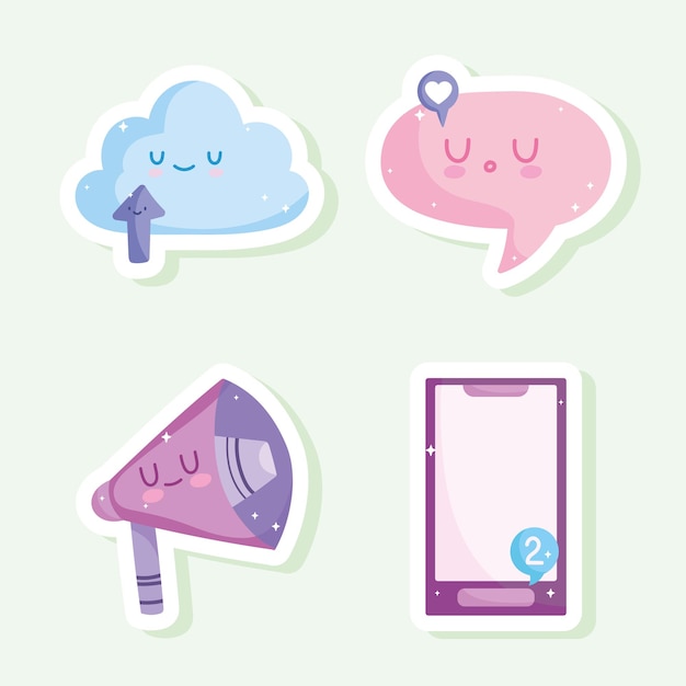 Mobile apps stickers