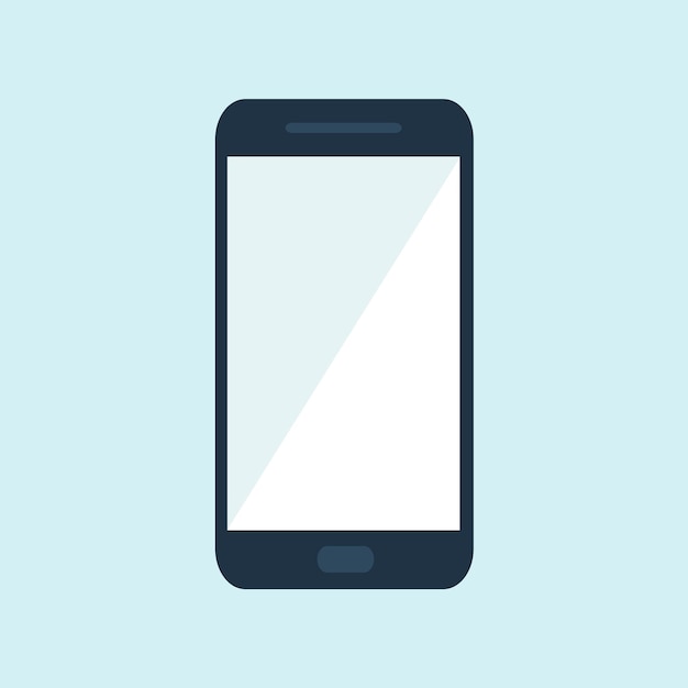 Mobile phone or smartphone Vector illustration