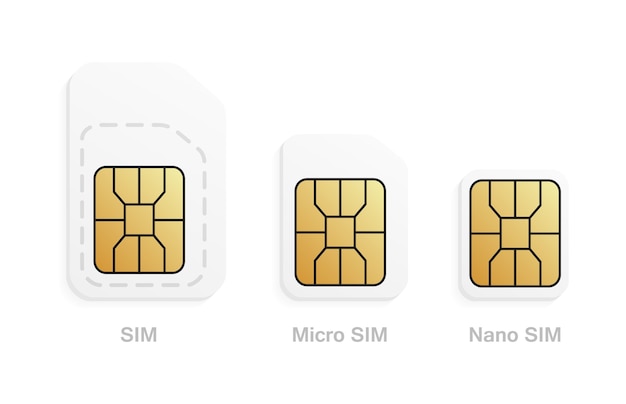 Vector mobile sim card types