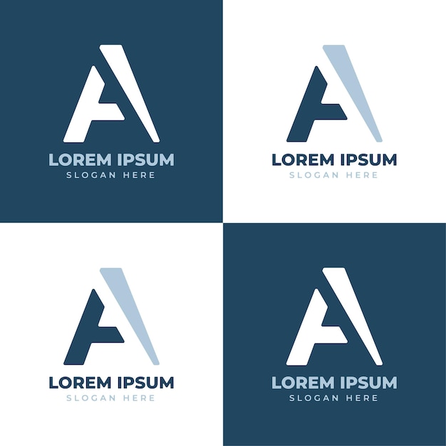 Modern abstract letter a identity brand logo