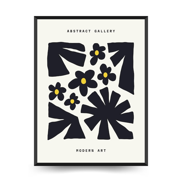 Modern Art Poster Matisse Abstract Set Aesthetic Modern Boho Decor Minimalist Illustration