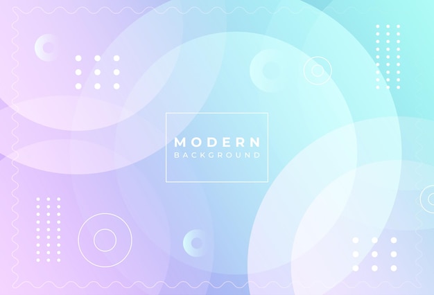 Vector modern backgroundpurple and blue gradient geometric effect circle