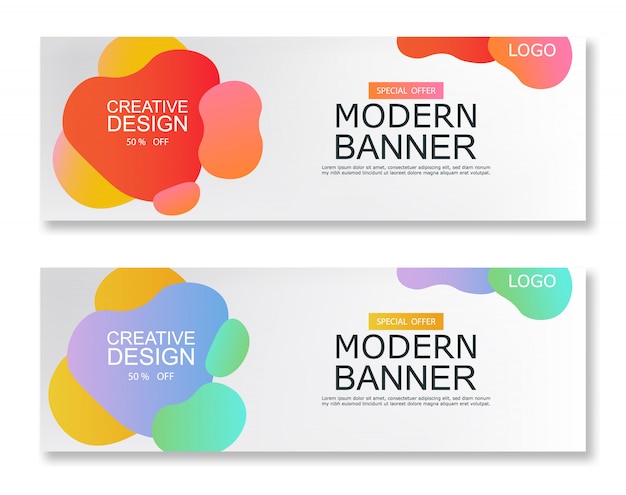 Vector modern banner, web template, graphic flyer, web design, creative design