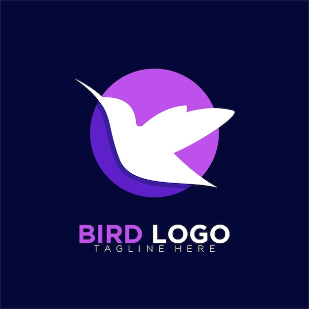 Modern bird logo design for business company brand