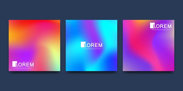 Modern brochure covers set