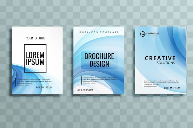 modern business brochure set