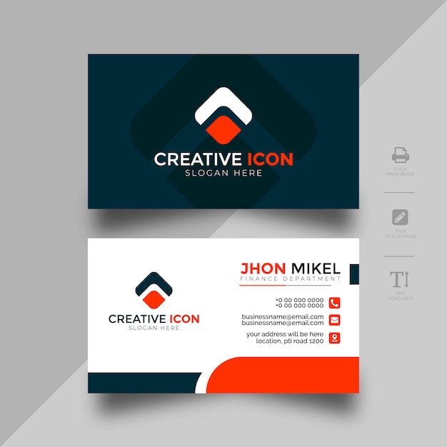 Modern Business Card Abstract Template 