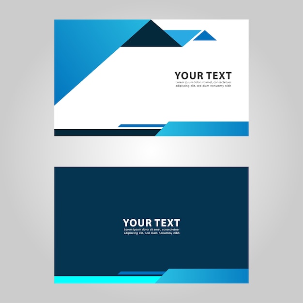 Modern business card background vector