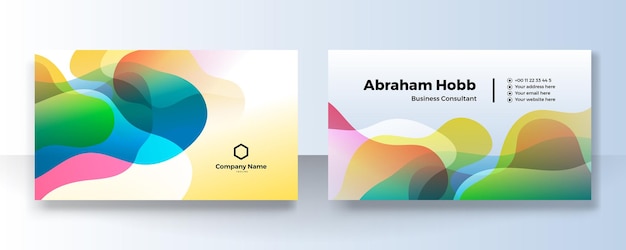 Vector modern business card creative and clean business card template