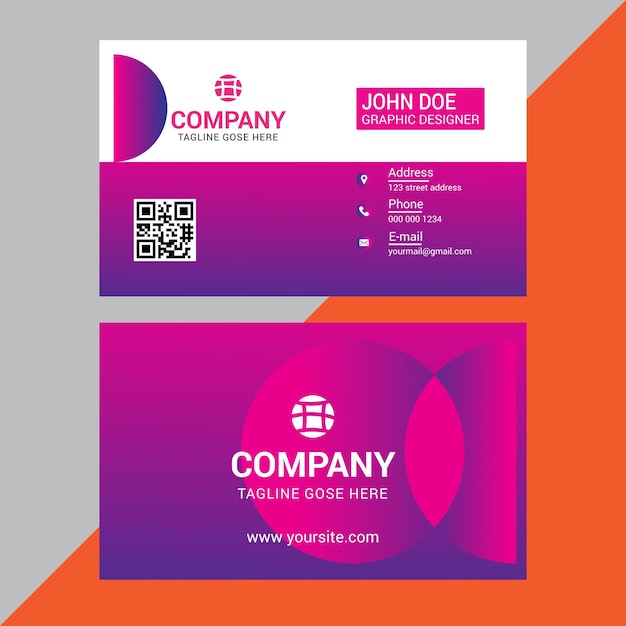 modern business card design template