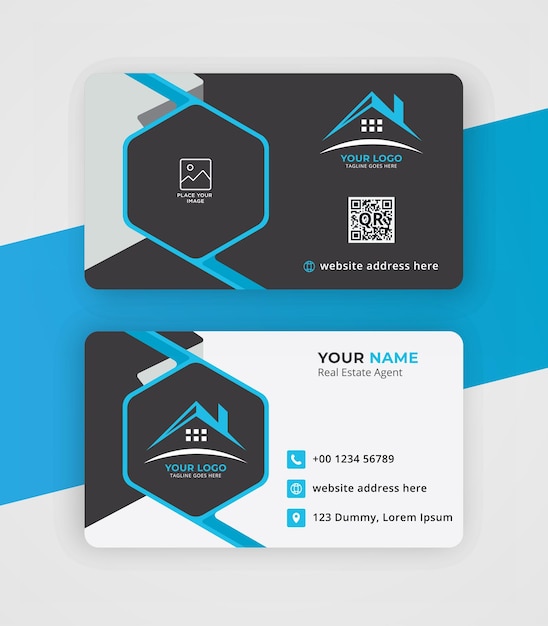 Modern business card design template