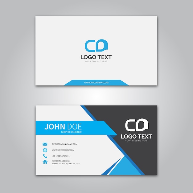 Modern business card template