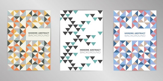 Modern colorful cover design set