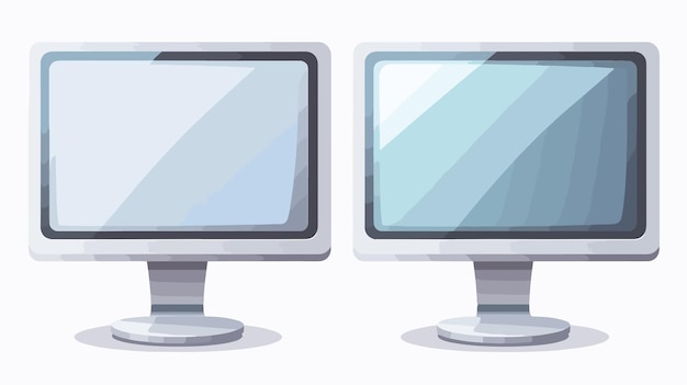 Vector modern computer display screen device vector