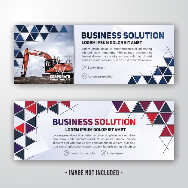 Modern corporate banner background design 