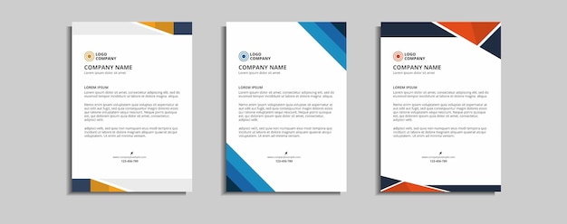 modern corporate letterhead template design