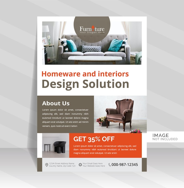 Modern and creative Furniture Flyer